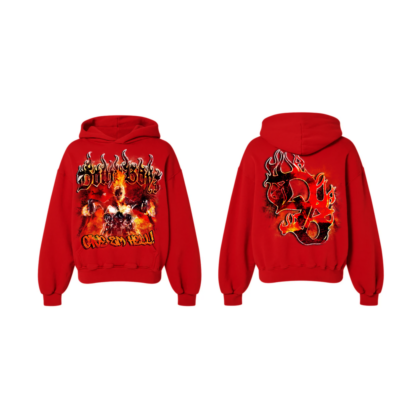 City on fire “ Give em ” hoodie