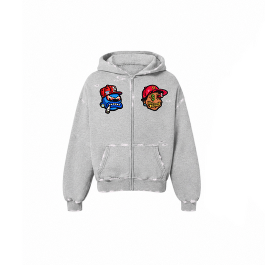 MillyBoyz x DoujhBoyz big head zip up