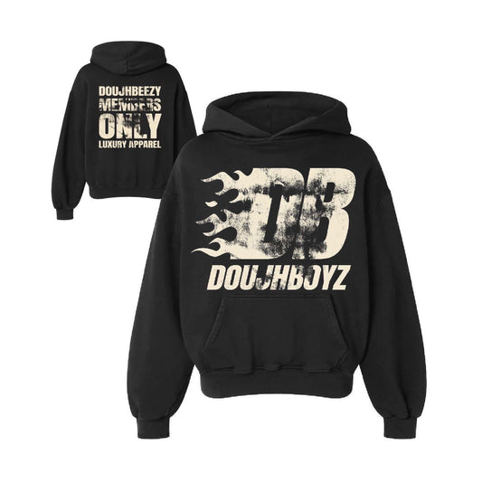 DoujhBeezy Members only Flames Hoodie