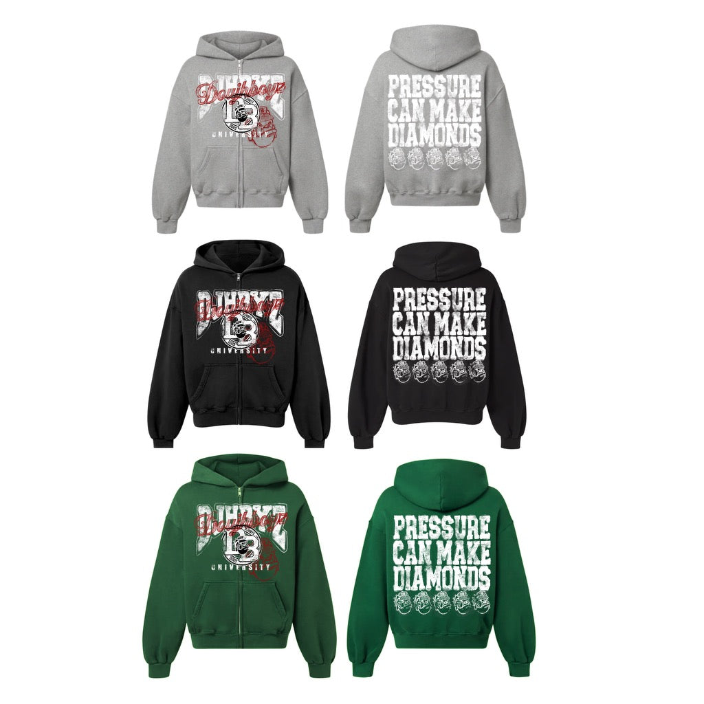 Pressure university zip up