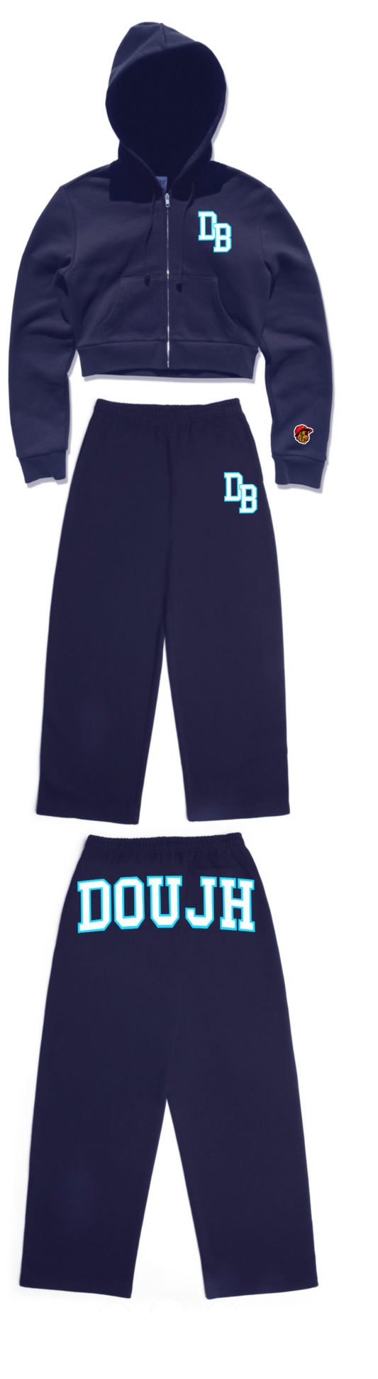 Women’s cropped Doujh sweatsuit