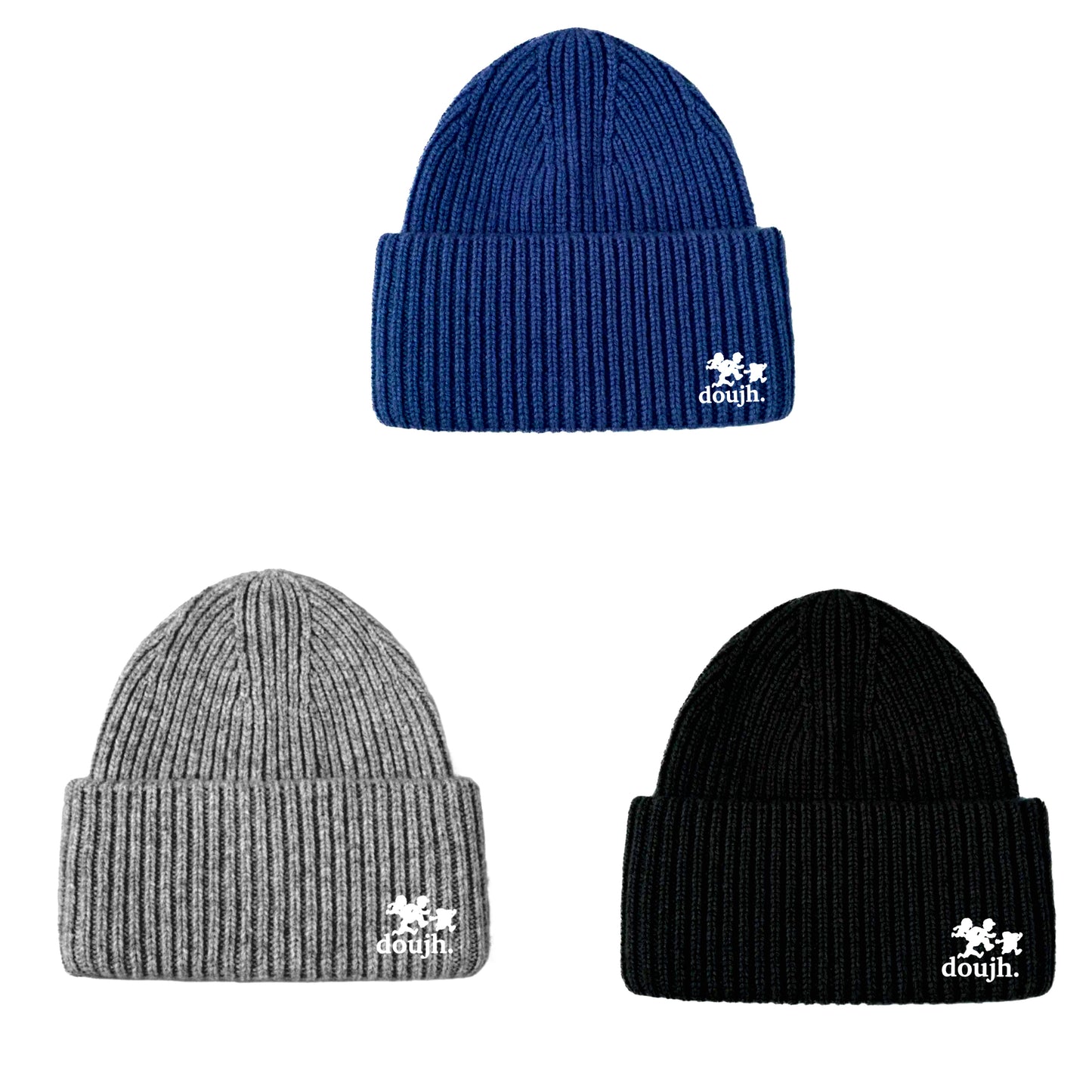 Doujh. Knitted beanies