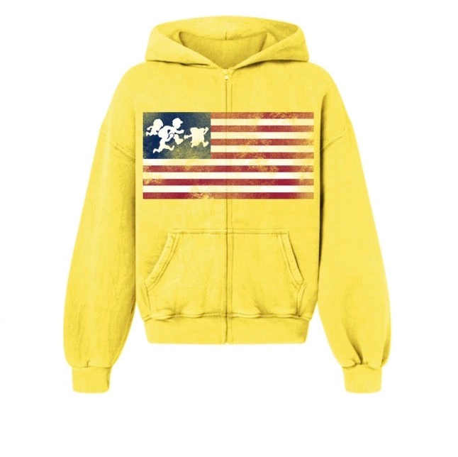 DB flag zip up