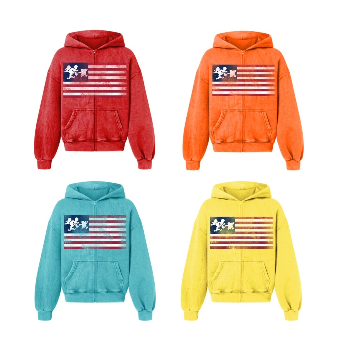 DB flag zip up