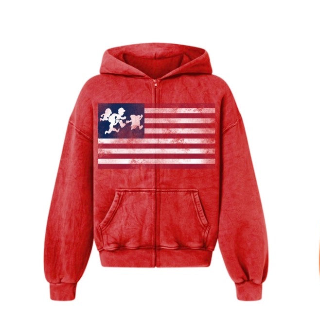 DB flag zip up